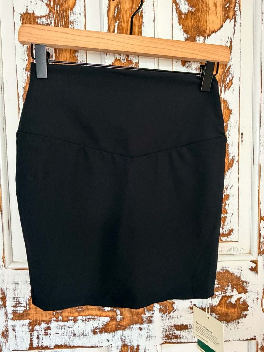 Halara Patitoff Flow Black V-Waist Ribbed Skort Black Size Small NWT